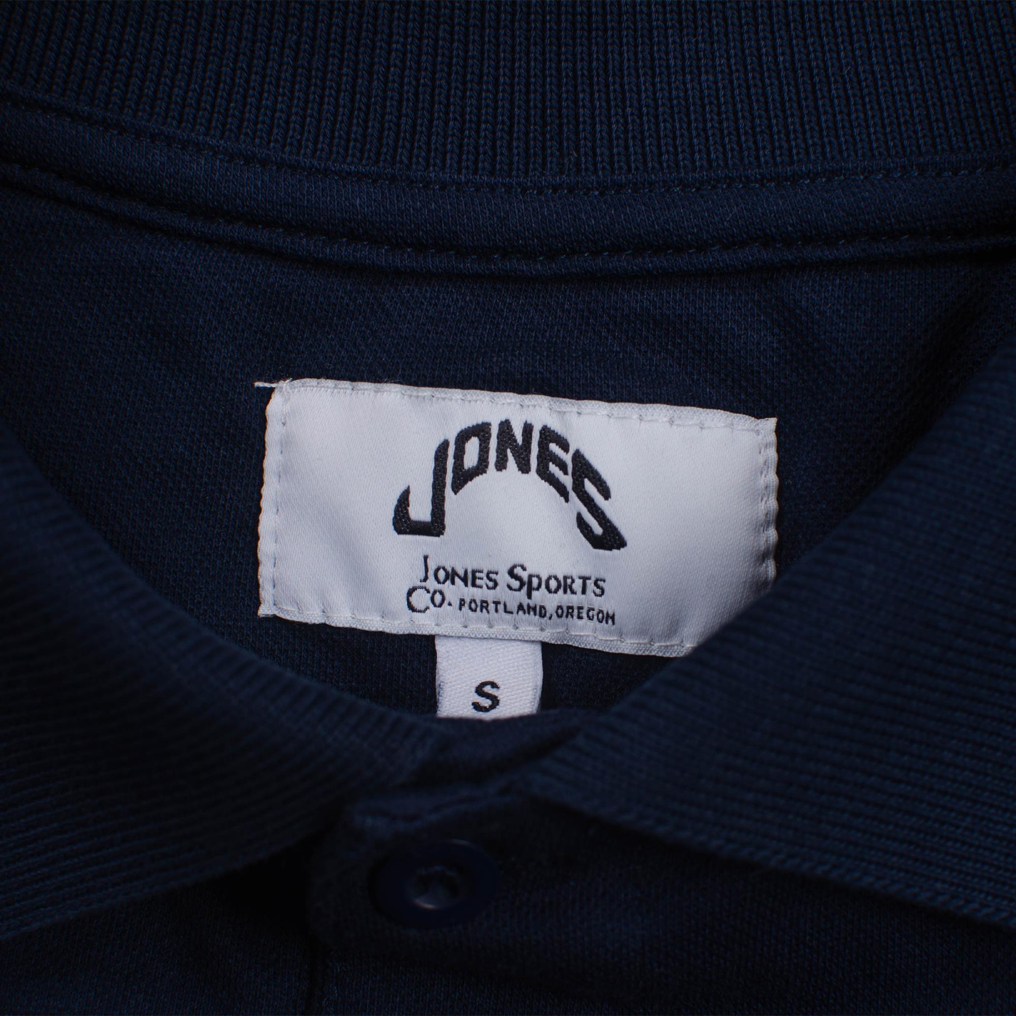 Jones Original Varsity Badge Mens Polo Shirt Navy